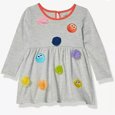 🆕️ Sesame Street ●0-3M● Months ❤️ ~Elmo 💙~Cookie Monster & 💛~Big Bird Dress. • $6.99