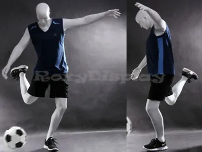 Male Mannequin Muscular Soccer Player Dress Form Display #MZ-TQ1 • $309