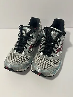 Mizuno Wave Creation 13 Womens Size 8.5 Silver Blue Pink Black • $27.50