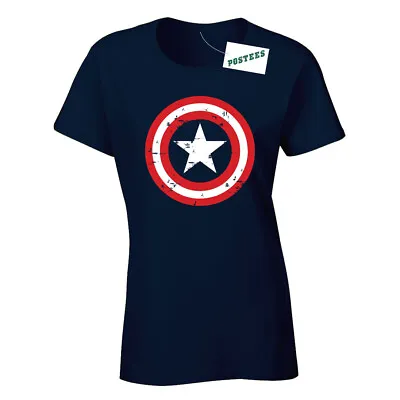 £9.95 • Buy Captain Inspired Comic Book America Superhero Ladies Printed T-Shirt