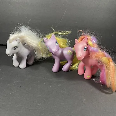 Lot Of 3 VTG 2002 My Little Pony G3 Daisy Jo Bridal Beauty Rainbow Flash • $19.99