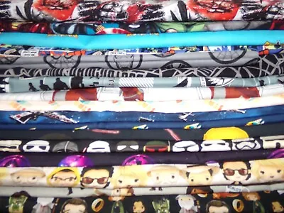 CARTOON Movies TV Shows Cotton FABRIC U-pick AVENGERS Star Wars READ For Sizes • $6.95