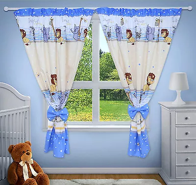 Luxury Decorative Curtains Baby Child Bedroom Nursery Window Pincer Clips • £22.99