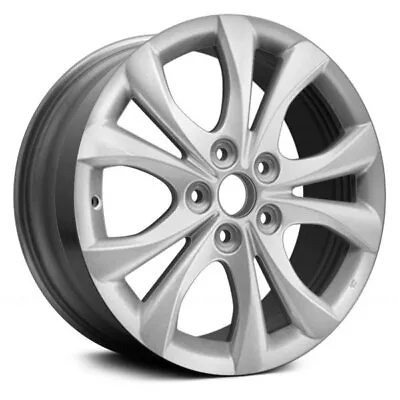 Wheel For 2010-2011 Mazda 3 17x7 Alloy 5 V Spoke 5-114.3mm Silver Offset 52.5mm • $257