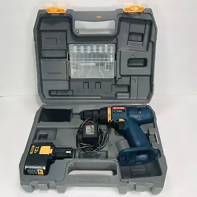 Ryobi SA720 7.2V Cordless Drill Driver With Bits Battery Charging Cable And Case • $47.95