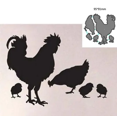 Chicken Animal Metal Cutting Dies DIY Scrapbooking Paper Card Embossing Stencil • $3.91
