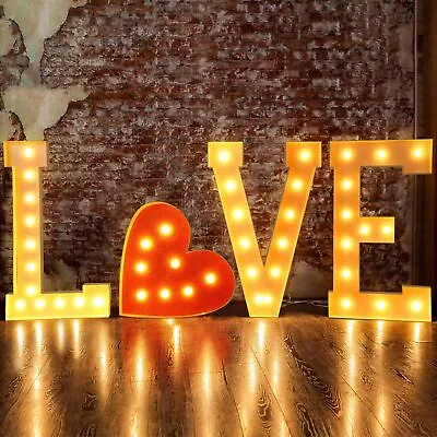 4 Ft Tall Love Light Up Letters For Wedding Decoration Large LED Love Marquee... • $64.99