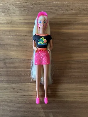 Vintage Mattel 1993 Glitter Hair Barbie Doll Super Long Blonde Hair #10965 • $75