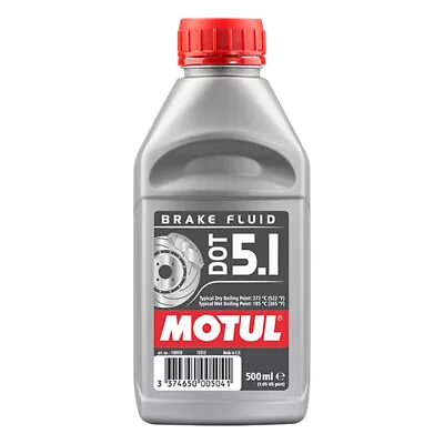 Motul DOT 5.1 Brake Fluid Non-Silicone Base 500mL 100951 • $15