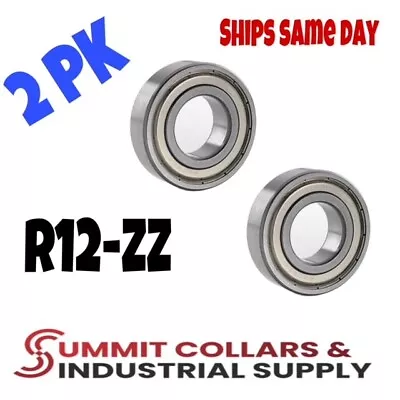 R12-ZZ C3 EMQ Premium Shielded Ball Bearing 3/4 X1-5/8 X7/16  R12z (2 QTY) • $8.99