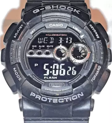 Casio G Shock Watch Men Digital Black Day Date 3263 GD-100 51mm New Battery • $30.99