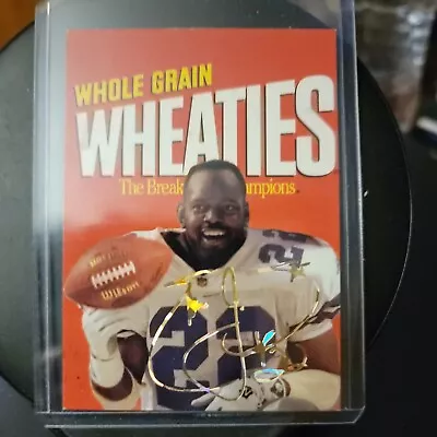 Emmitt Smith 1994-95 Sports Stars USA Gold Signature Auto Wheaties Promo Cowboys • $5