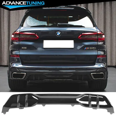 Fits 19-23 BMW G05 X5 M Sport Gloss Black MP Style Rear Bumper Lip Diffuser PP • $124.99