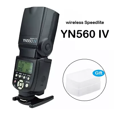 Yongnuo YN560 IV Flash Speedlite For Canon Nikon Pentax Olympus DSLR Cameras • $178.19