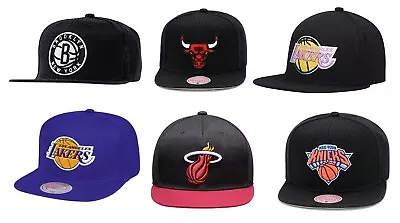 NBA Assorted Teams Mitchell And Ness Adult Core Snap Back Cap Hat Beanie M&N NEW • $29.99