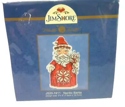 Mill Hill Jim Shore Beaded Cross Stitch Kit Nordic Santa JS20-1911 New • $10.39