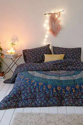 Bohemian Mandala Duvet Cover With Pillow Case Flat Sheet Quilt Cover Bedding Set • $50.26