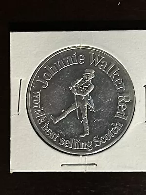 JOHNNIE WALKER RED LABEL / NEW ORLEANS SAINTS 1970 Schedule Doubloon • $11.96