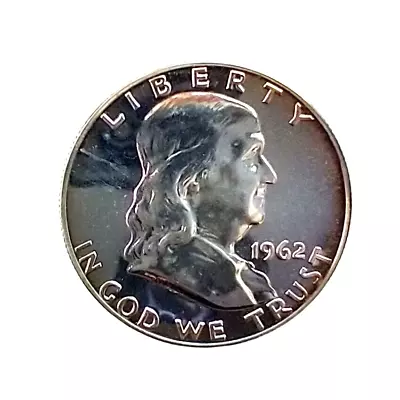 1962 Franklin Half Dollar 50¢ Proof  ⁄⁄ 90% Silver [B4] • $24.75