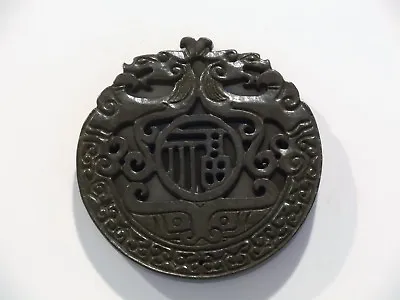 Chinese Carved Black Jade Dragon Plaque / Talisman  (cjp15) • £65