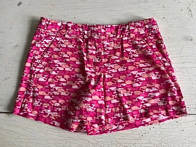 Girl's VINEYARD VINES Size 10 Pink Whale Patterned Shorts • $9.99