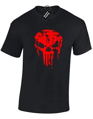 Skull Gym Wear Mens T Shirt Cool Training Top Weightlifting Gym Top Mma New • £7.99