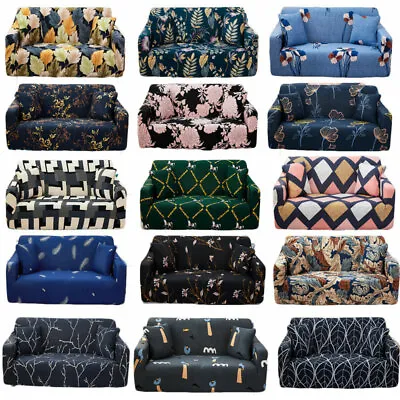 3D Printed Stretch Chair Sofa Covers 1 2 3 4 Seater Protector Couch Slipcover • $42.29