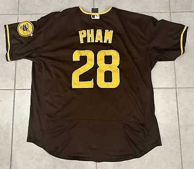 Nike Tommy Pham #28 San Diego Padres Brown Stitched Baseball Jersey Size 60 MLB • $51.99