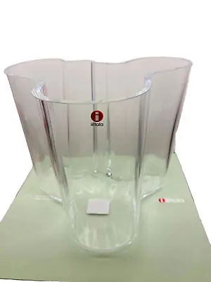 Iittala Alvar Aalto Vase 120 Mm Clear - BRAND NEW • $189