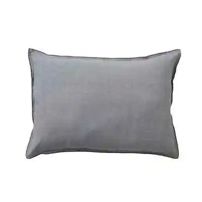 GoodHome Outdoor Cushion Kisiria Grey Twill Cotton Garden Chair Cushion 70 X50cm • £5.95