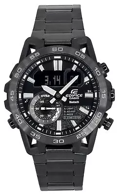 Casio Edifice Black Dial Sports Quartz 100 Men's Watch ECB-40BK-1A • $143.33