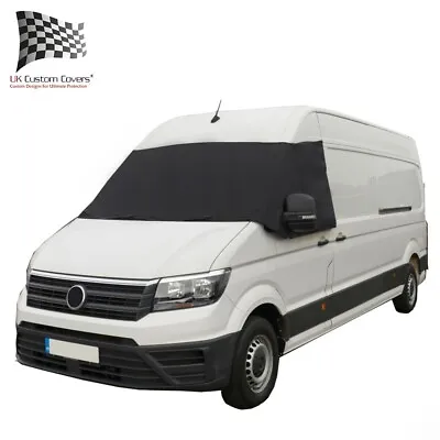 Vw Crafter Frost Wrap Screen Cover Windscreen Tailored (2017 Onwards) Black 516 • $36.32
