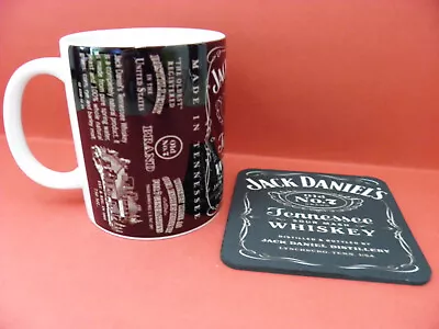 1 Ceramic 11oz Coffee Mug And Coaster JACK DANIELS YOUR DESIGN OR LOGO • $20