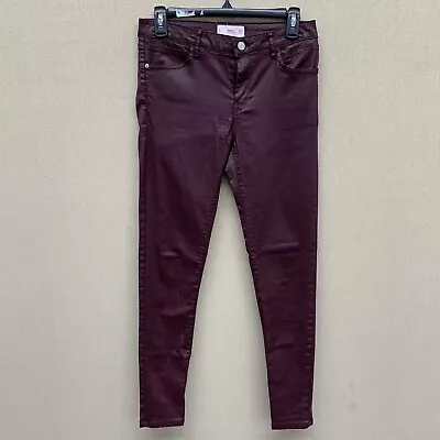 MNG By Mango Burgundy Skinny Jeans Women’s Size 6 US (041618) • $0.01