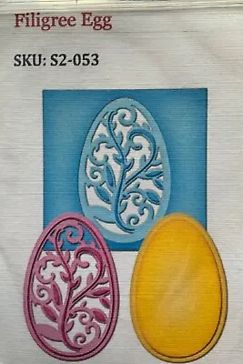 Spellbinders Filigree Egg Die Cutter Fits Sizzix • £3.99