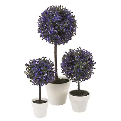 Decorative Artificial Outdoor Ball Plant Tree Pot Colour Small Medium Large • £12.99