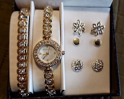 Montine Set Watch Bracelet Earrings  • $50