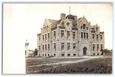 C1905 High School Building Mitchell South Dakota SD RPPC Photo Antique Postcard • $19.95