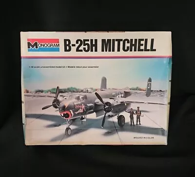 VTG Monogram B-25h Mitchell 5500 1/48 Scale Unbuilt Complete Military Air  • $39.99