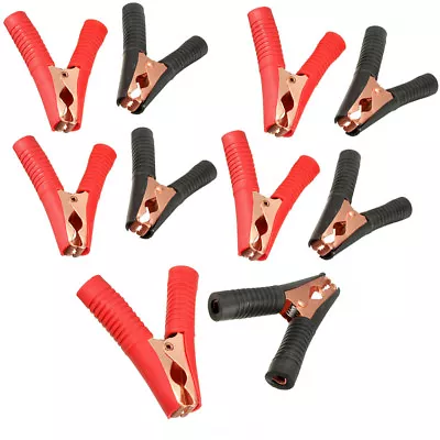 10Pcs Metal Car Battery Clips Crocodile Alligator Test Terminal Clamps 100A 90mm • $11.29