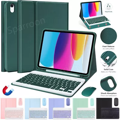 Bluetooth Keyboard Case Cover With Mouse For IPad 5/6/7/8/9/10th Gen Air 4 5 Pro • $38.99