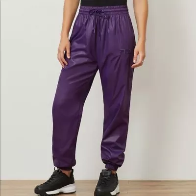 NWT $65 Women's Fila Remi Purple Athletic Wind Pants Joggers Dance Pants • $33.99
