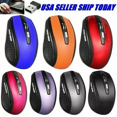 2.4GHz Wireless Optical Mouse Mice & USB Receiver For PC Laptop Computer DPI USA • $5.99