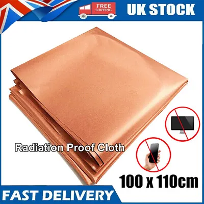 £12.39 • Buy Copper Fabric RFID RF Shielding Anti-Radiation EMF Blocking Lining Protection UK