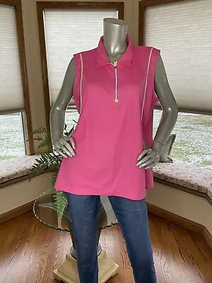 EP Pro Tour Tech Performance Pink Vest Golf WOMENS SIZE XXL • $22