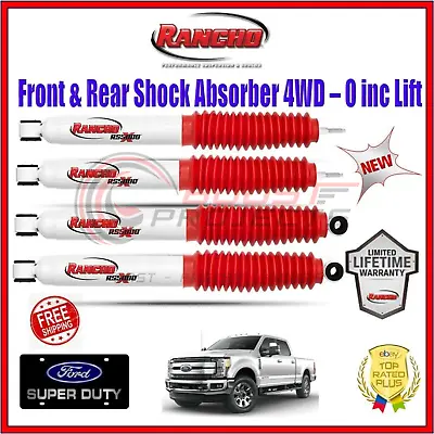 Rancho RS5000X Front Rear Shock Absorber Set For 05-16 F250 F350 4WD 0  Lift • $244.96