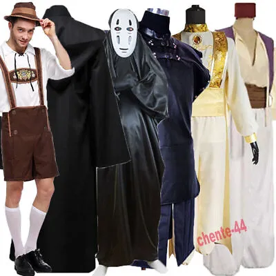 Mens Halloween Aladdin Arabian Octoberfest Party Cosplay Costume Fancy Dress Up♢ • £16.70