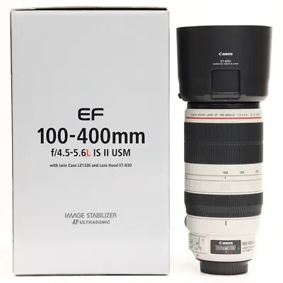 Canon EF 100-400mm F4.5-5.6 L IS USM II Zoom Lens Boxed • £1499