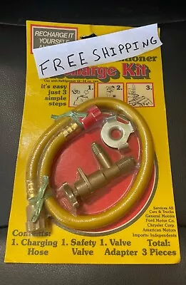  R12 Refrigerant Freon 12 Freeze 12 Recharge Hose Kit W/can Tap USA Made • $57.85