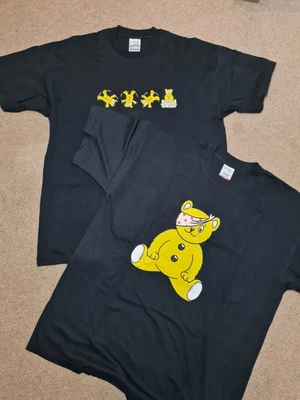 £19.99 • Buy X2 Black XL T Shirts BBC Children In Need Screen Stars Extra Large Pudsey
